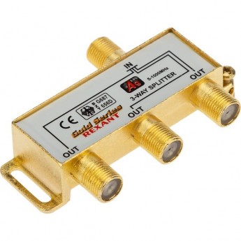 Делитель REXANT ТВ х 3 + 4 шт. F BOX 5-1000МГц GOLD Делитель REXANT ТВ х 3 + 4 шт. F BOX 5-1000МГц GOLD