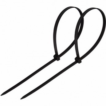 Хомут-стяжка REXANT нейлоновая 80x2.5 мм черная, 25 шт. Хомут-стяжка REXANT нейлоновая 80x2.5 мм черная, 25 шт.