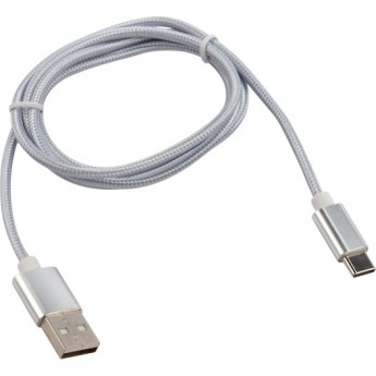 Кабель REXANT USB - Type-C 2A нейлон серебро 1 м Кабель REXANT USB - Type-C 2A нейлон серебро 1 м