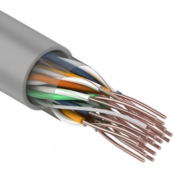 Кабель витая пара U/UTP REXANT 10PR внутренний серый 305 м Кабель витая пара U/UTP REXANT 10PR внутренний серый 305 м