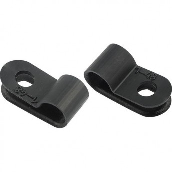 Кабельная скоба под винт REXANT 5 мм, черная, упаковка 50 шт. Кабельная скоба под винт REXANT 5 мм, черная, упаковка 50 шт.