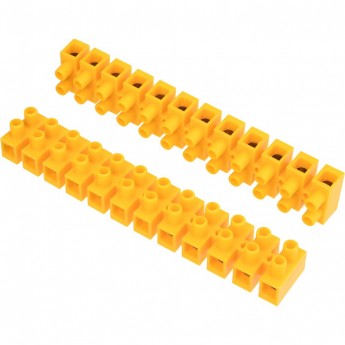 Клеммная колодка REXANT KВ-25 10-25 винтовая желтый, 10 шт. Клеммная колодка REXANT KВ-25 10-25 винтовая желтый, 10 шт.