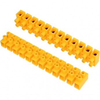 Клеммная винтовая колодка REXANT KВ-40 25-40, ток 100 A, полипропилен желтый (10 шт./уп.) Клеммная винтовая колодка REXANT KВ-40 25-40, ток 100 A, полипропилен желтый (10 шт./уп.)