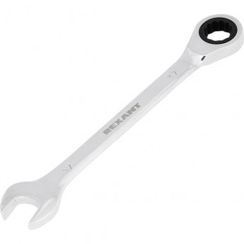 Ключ комбинированный REXANT 17 мм CrV трещоточный Ключ комбинированный REXANT 17 мм CrV трещоточный