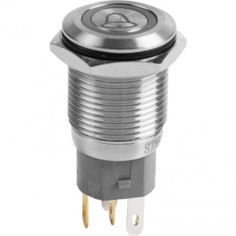 Кнопка антивандальная REXANT 16 б/фикс колокол плоская подсветка красная Кнопка антивандальная REXANT 16 б/фикс колокол плоская подсветка красная