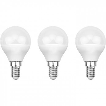 Лампа светодиодная REXANT GL 9.5 Вт E14 2700 K, 3 шт. Лампа светодиодная REXANT GL 9.5 Вт E14 2700 K, 3 шт.