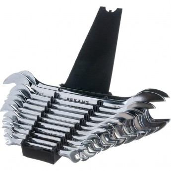 Набор ключей рожковых REXANT 6-32мм 12 предметов CrV, зеркальное хромирование Набор ключей рожковых REXANT 6-32мм 12 предметов CrV, зеркальное хромирование