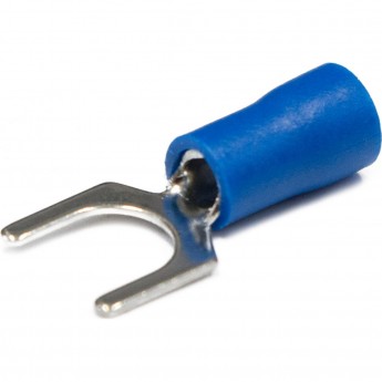 Наконечник вилочный REXANT изолированный 6.5 мм 1.5-2.5 мм² (НВи 2.5-6/НВи 2-6) синий Наконечник вилочный REXANT изолированный 6.5 мм 1.5-2.5 мм² (НВи 2.5-6/НВи 2-6) синий