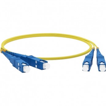 Патч-корд оптический REXANT соединительный (SM), 9/125 (OS2), SC/UPC-SC/UPC, (Duplex), LSZH, 1м Патч-корд оптический REXANT соединительный (SM), 9/125 (OS2), SC/UPC-SC/UPC, (Duplex), LSZH, 1м