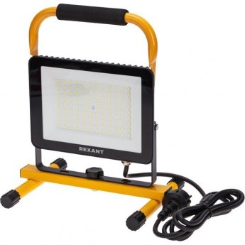 Прожектор-переноска REXANT СДО-EXPERT 100Вт 8000Лм 6500K со шнуром 2м и евровилкой Прожектор-переноска REXANT СДО-EXPERT 100Вт 8000Лм 6500K со шнуром 2м и евровилкой