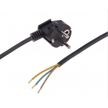 Шнур электрический REXANT с вилкой ПВС 3х0,75 мм2 5м, черный Шнур электрический REXANT с вилкой ПВС 3х0,75 мм2 5м, черный