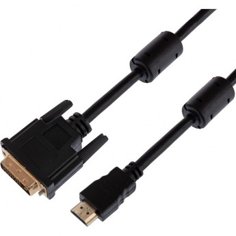 Шнур REXANT HDMI - DVI-D, 1,5м, gold, с фильтрами Шнур REXANT HDMI - DVI-D, 1,5м, gold, с фильтрами
