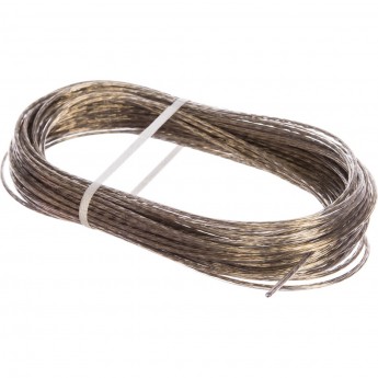 Трос стальной REXANT в ПВХ оплетке d=2,5 мм, прозрачный (моток 20 м) Трос стальной REXANT в ПВХ оплетке d=2,5 мм, прозрачный (моток 20 м)