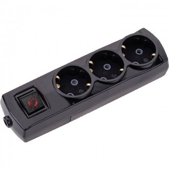 Удлинитель REXANT PREMIUM 3 гнезда, 1,5м, 3х1,5мм², с/з, с выключателем, черный Удлинитель REXANT PREMIUM 3 гнезда, 1,5м, 3х1,5мм², с/з, с выключателем, черный