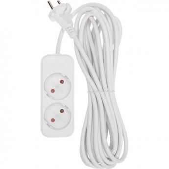 Удлинитель REXANT STANDARD 2 гнезда, 5м, 2х1,0мм², б/з, белый Удлинитель REXANT STANDARD 2 гнезда, 5м, 2х1,0мм², б/з, белый