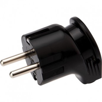 Вилка евро REXANT угловая с з/к 16А черная Вилка евро REXANT угловая с з/к 16А черная